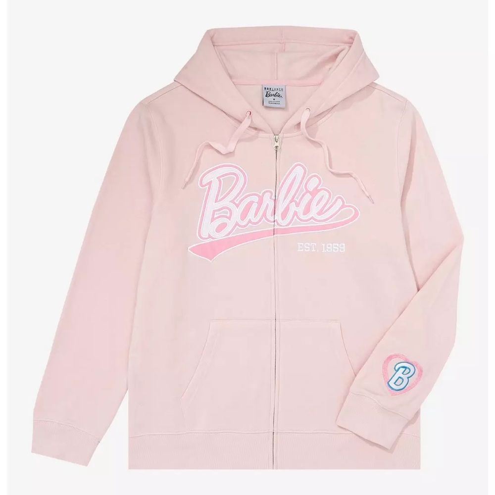 Box Lunch Barbie Zip Up Jacket Exclusive